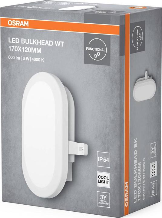 Image du produit Osram LED BULKHEAD 6W 4000K White (420 lm)