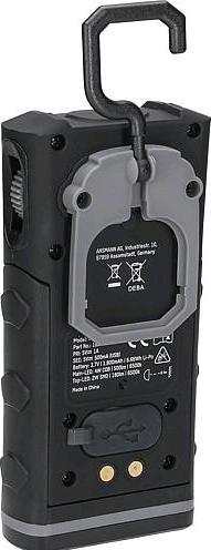 Actual product image Ansmann WL500R rechargeable work light, SMD LED, 500 lm, lithium polymer rechargeable (500 lm)