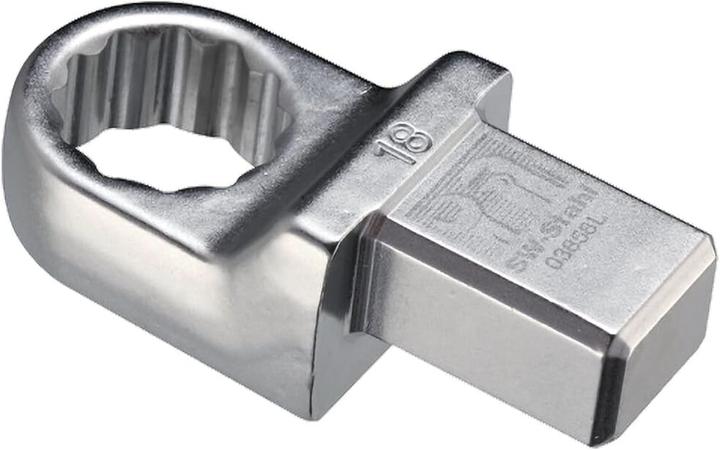 Produktbild SW-Stahl 03858L Einsteck-Ringschlüssel 18 mm I Einsteckvierkant 14 x 18 mm I Einsteckringschlüssel S