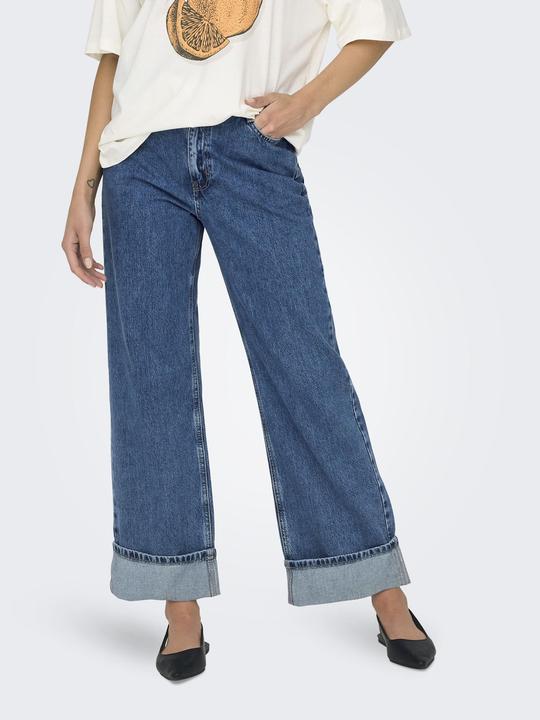 Actual product image Only Onlhope Hw Wide Fold Up Dnm Cro (W29/L30)