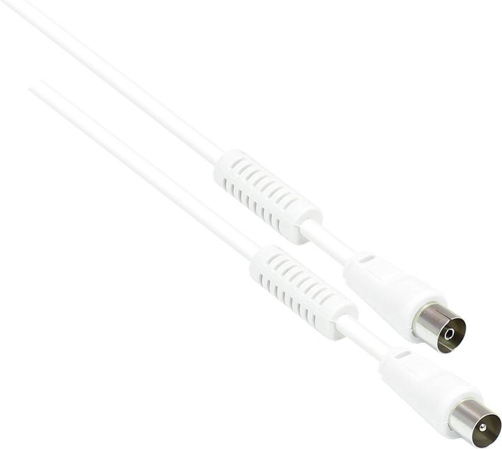 Produktbild Good Connections SAT Antennenkabel, Koax Stecker an Koax Buchse, 2x Mantelstromfilter (Ferritkern), Doppelschirmung (95 dB, Antennenkabel)