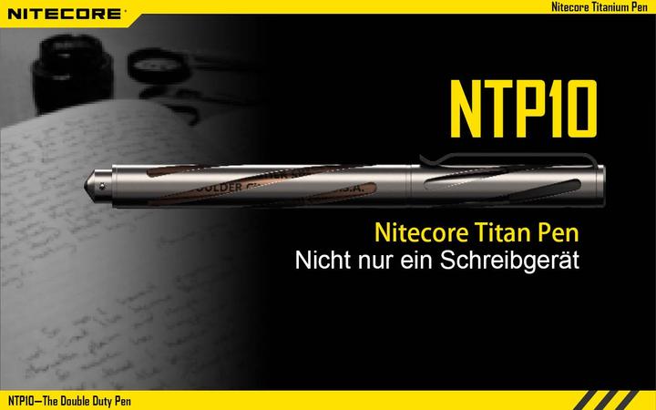 Image du produit Nitecore Stylo en titane (Argent)