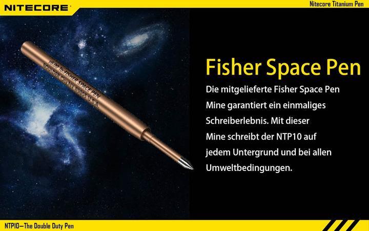 Image du produit Nitecore Stylo en titane (Argent)