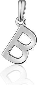JVD Minimalistischer Silber-Buchstabe "B" Anhänger SVLP0948XH2000B