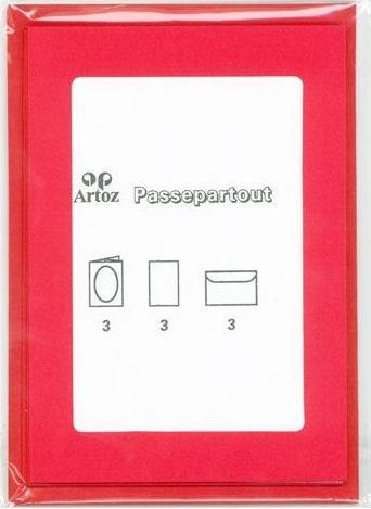 Produktbild Artoz Passp. A6, 1001 rot (220 g/m², 3 x, A6)