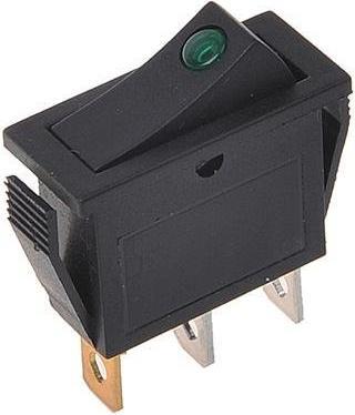 Image du produit ProPlus Interrupteur à bascule LED vert 12V / 24V-max. 10A sous blister