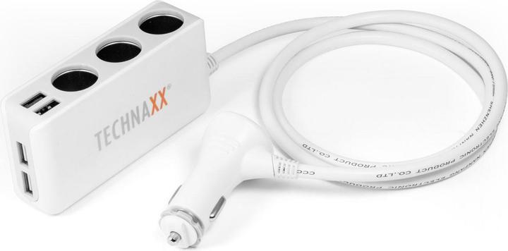 Technaxx Car charger 4USB connections and 3-way distributor
