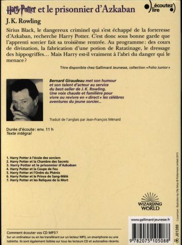 Produktbild Harry Potter et le prisonnier d'Azkaban (Französisch, Rowling Joanne Kathleen, 2018)
