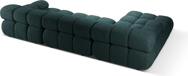 Actual product image Micadoni Velvet Modular Left Corner Sofa, "Bellis", 4 Seats, 282x155x70 Made in Europe (Corner sofa)