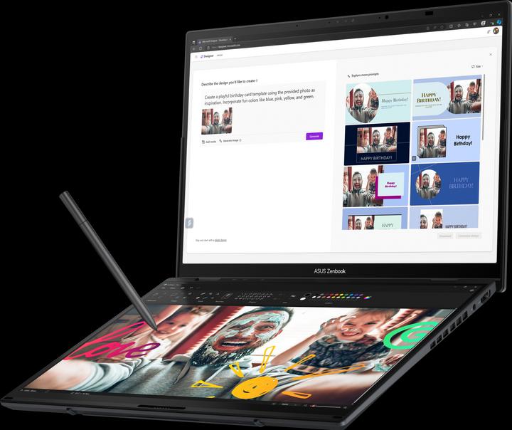 Actual product image ASUS Zenbook Pro 14 Duo OLED (14", Intel Core Ultra 9 185H, 32 GB, 1000 GB, CH)