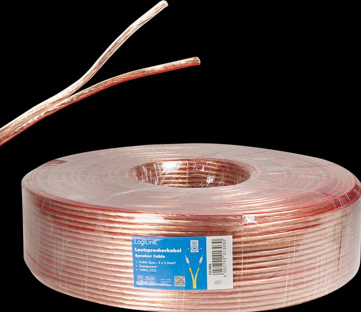 Produktbild LogiLink CA Lautsprecherkabel (100 m, 2.50 mm²)