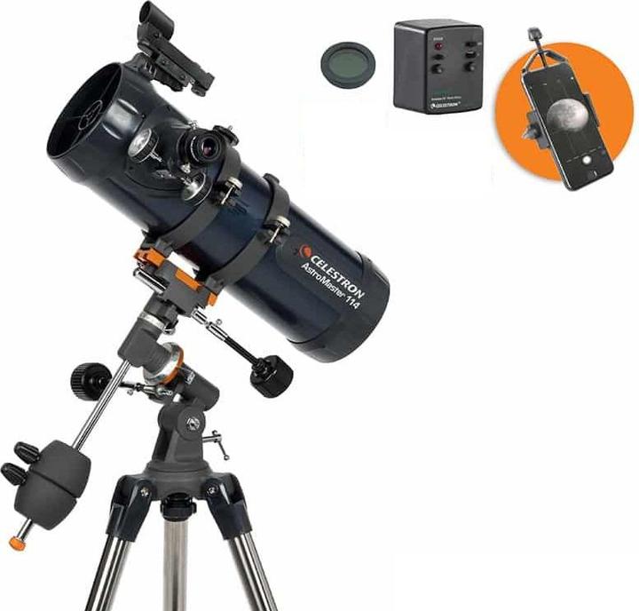 Actual product image Celestron Astromaster 114EQ-MD With Phoneadapter And Moonfilter
