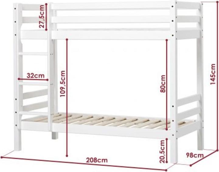 Immagine prodotto Hoppekids Letto a castello di base (90 x 200 cm)