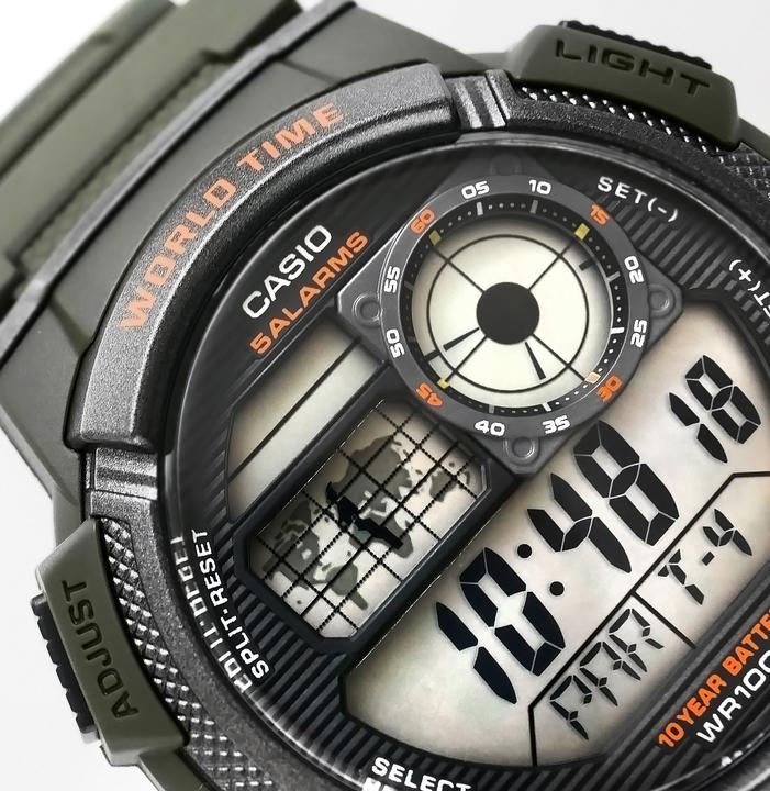 Immagine prodotto Casio Mod. ILLUMINATORE MONDIALE - 5 allarmi, batteria da 10 anni (44 mm)