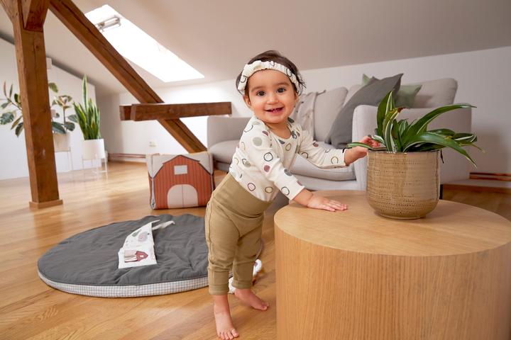 Actual product image Lässig Long Sleeve Swaddling Body Circles White Gr. 50/56 (50, 56)