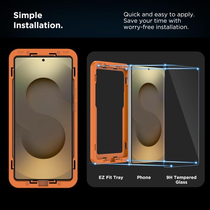 Produktbild 4Kom Tech-Protect Quick Set+ Panzerglas für Samsung Galaxy S25 Ultra - Transparent (1 Stück, Samsung Galaxy S25 Ultra)