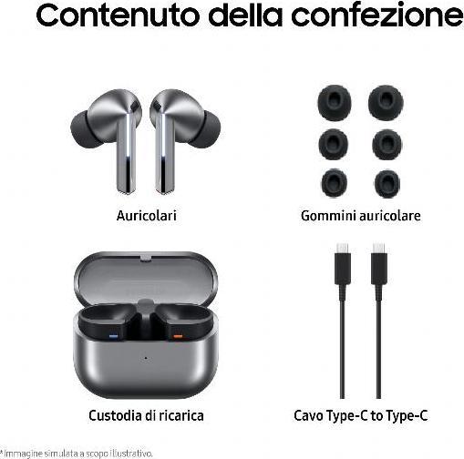 Actual product image Samsung Galaxy Buds3 Pro (ANC, 6 h, Wireless)