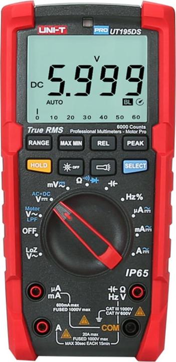 Uni-T UT195DS Professional Digital Multimeter (CAT III 1000V, CAT IV 600V)
