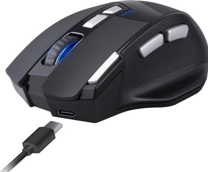 Actual product image Defender Mysz gamingowa bezprzewodowa Knight GM-885 3200DPI 8P Czarna (Wireless)