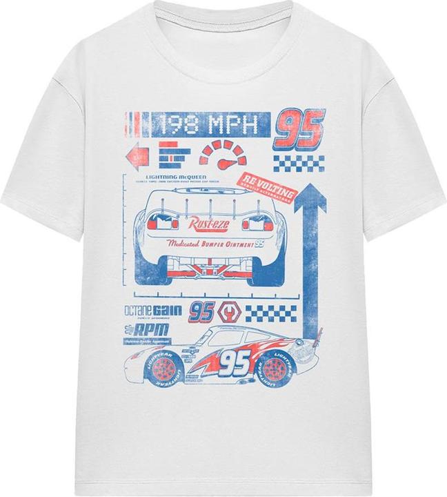 Immagine prodotto Cars 198 MPH Maglietta Saetta Mcqueen Adulto Unisex (L)
