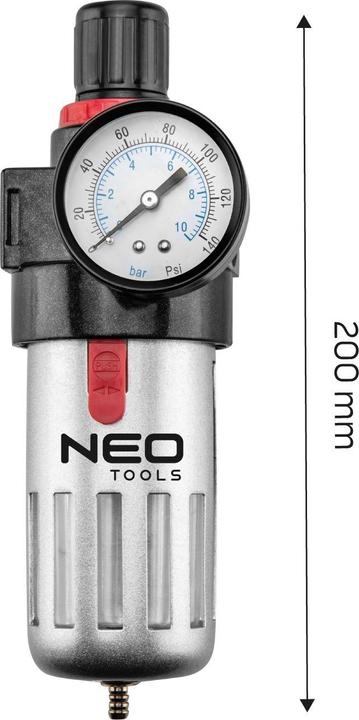 Produktbild Neo Tools 1/2 "filter dryer, with pressure reducer, metal housing