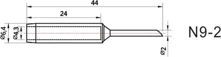 Produktbild Velleman ERSATZSPITZE F?R VTSS220 - ABGESCHR?GT