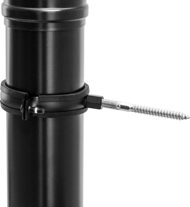 Produktbild MSW Pellet Ofenrohr Set Pelletofenrohr 80 mm Komplettset Karbonstahl Schwarz