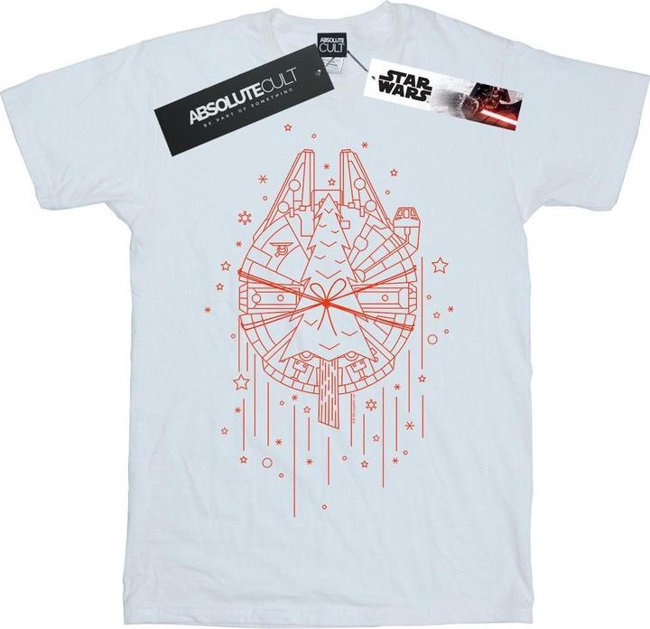 Star Wars Millennium Falcon Christmas Tree Delivery TShirt (XL)