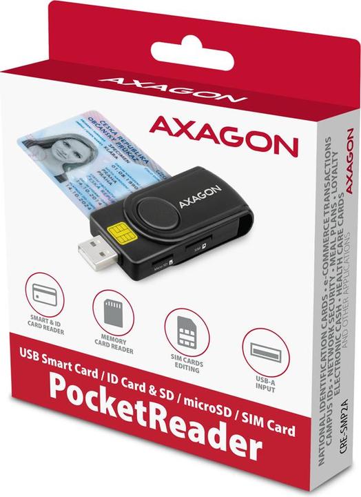 Actual product image Axagon CRE-SMP2A (USB 2.0)