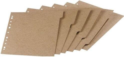 Image du produit Oxford Intercalaires Neutres Touareg A4 5 Positions Carte Recyclée Epaisseur 265g Beige Naturel