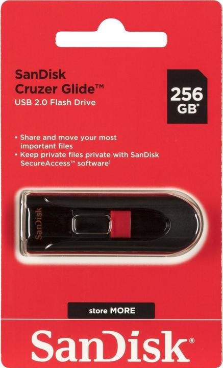 Actual product image SanDisk Cruzer Glide (256 GB, USB-A)