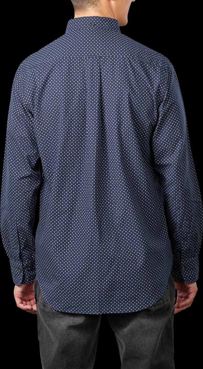 Immagine prodotto GANT Micro Print Shirt Long Sleeve Marine (M)