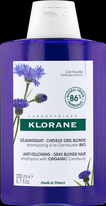 Produktbild Klorane Anti-Gelbstich Shampoo mit BIO-Kornblume (200 ml, Flüssiges Shampoo)