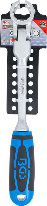 Produktbild BGS Spezial-Ringschlüssel für Lambdasonden, kippbar, mit Griff SW 22 mm (22 mm)