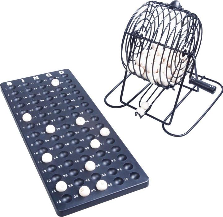 Actual product image Natural games Bingo with metal basket (German)