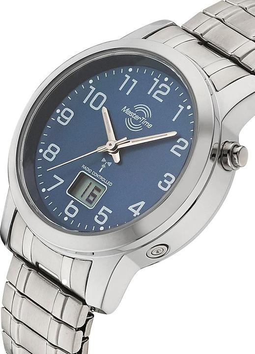 Actual product image Master Time MTLA-10492-32M Funk Basic Series Ladies 34mm 3ATM (Radio-controlled clock, Analogue wristwatch, Digital watch, 34 mm)