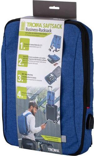 Image du produit Troika SAFTSACK Sac à dos professionnel, bleu