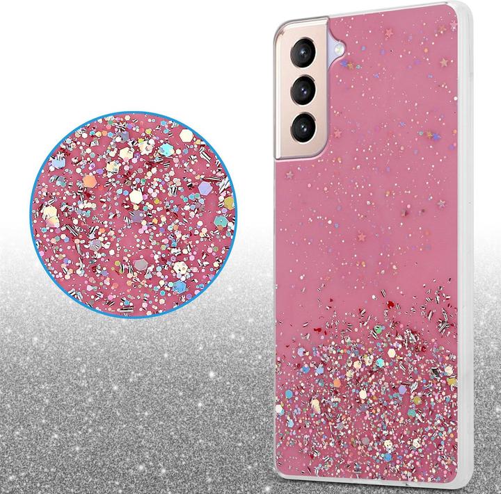 Actual product image Cadorabo TPU cover sparkling glitter (Samsung Galaxy S21+)