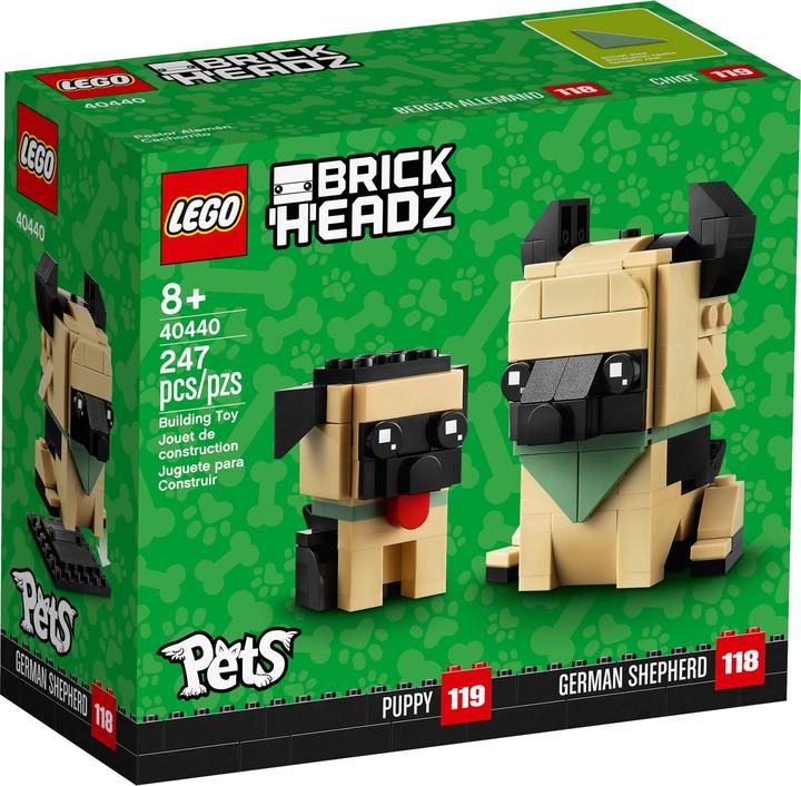 Actual product image LEGO German Shepherd (40440, LEGO Brickheadz)