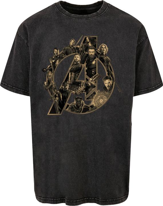 Immagine prodotto Absolute Cult Avengers Infinity War - Maglietta oversize lavata con acido con logo - 116233 (4XL)