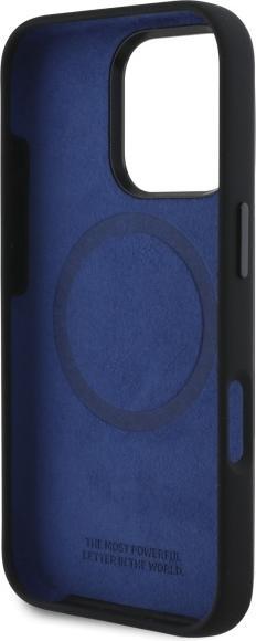Produktbild BMW BMHMP16X23SHEB iPhone 16 Pro Max 6.9" czarny/black hardcase Silicone Hexagon Blue Line MagS (Apple iPhone 16 Pro Max)