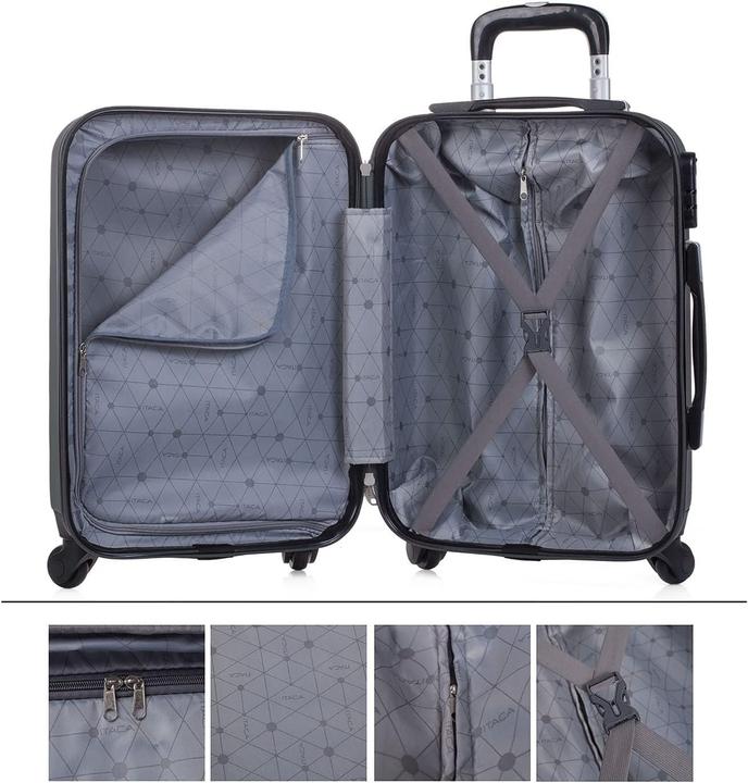 Produktbild Itaca Reisekoffer Set (105 l, Handgepäck (bis 50l), M (50 - 90l), L (90 - 115l))