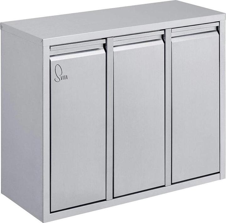 Svita Abfallsammler, H3X15 (45 Liter) Silber (45 l)