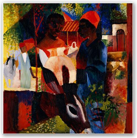 Immagine prodotto Trenddeko Macke - Mercato di Tunisi (20 x 20 cm)