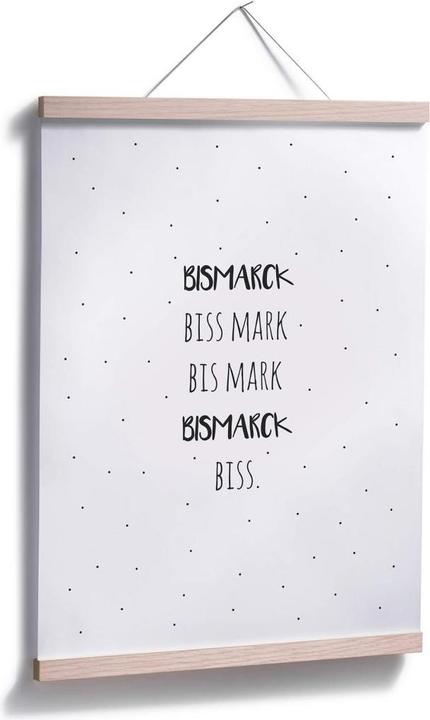 Actual product image Trenddeko Tongue twister - Bissmarck bit Mark (60 x 80 cm)