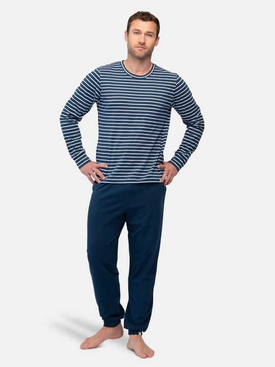 Produktbild greenjama Herren Langarm-Shirt Ringel (S)