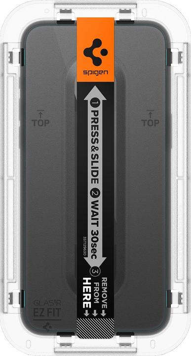 Actual product image Spigen Glas.TR EZ Fit (2 Piece, Apple iPhone 15 Pro)