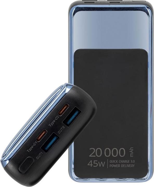 Produktbild Rivacase Batteriebank 20.000 Mah 45W Qc/Pd (20000 mAh, 45 W, 74 Wh)