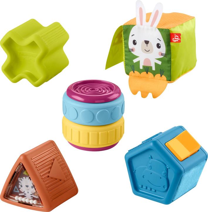 Productafbeelding Fisher-Price Babyspeelgoed Drukke Activiteit Zintuiglijke Blokken