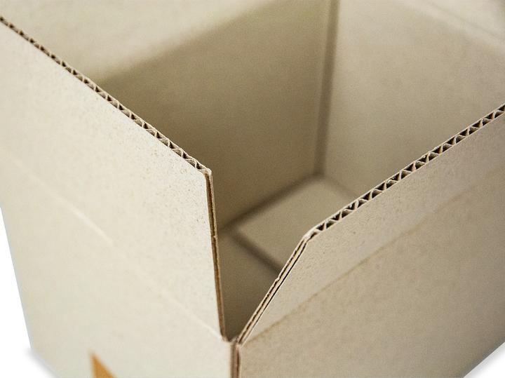 Produktbild Neutral Faltbox Graspapier (16 x 15 x 22 cm, 25 x)